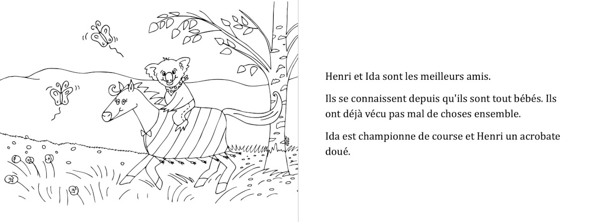 Extrait: Ida à l'hôpital de la forêt - Le livre de coloriage