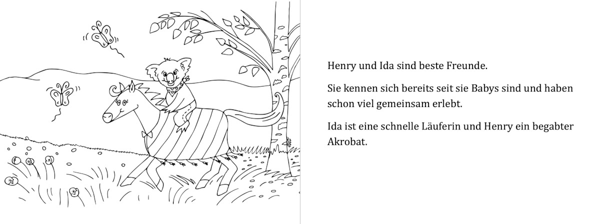 Leseprobe: Ida im Waldkrankenhaus - Das Malbuch