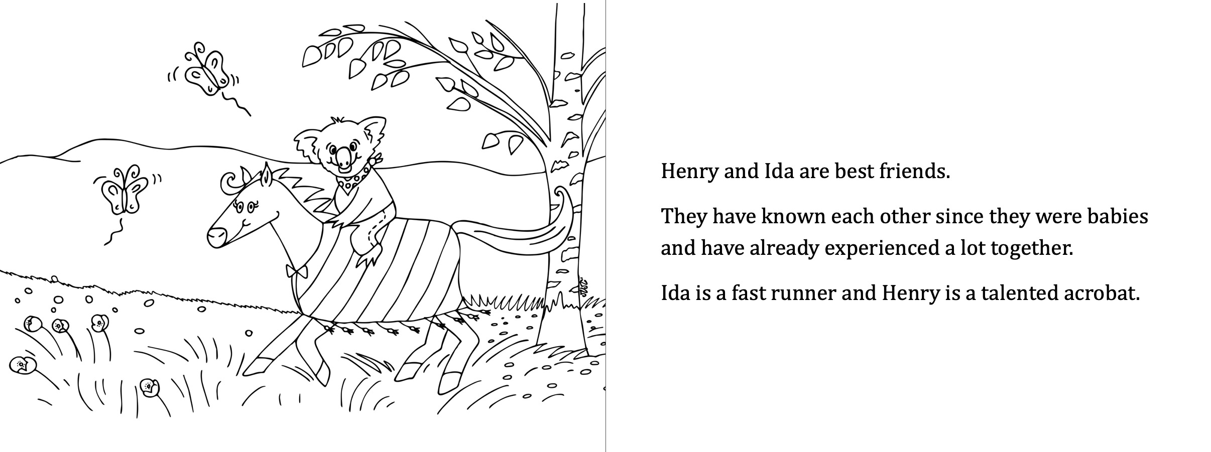 Extract: Ida in the Forest Hospital - The Coloring Book